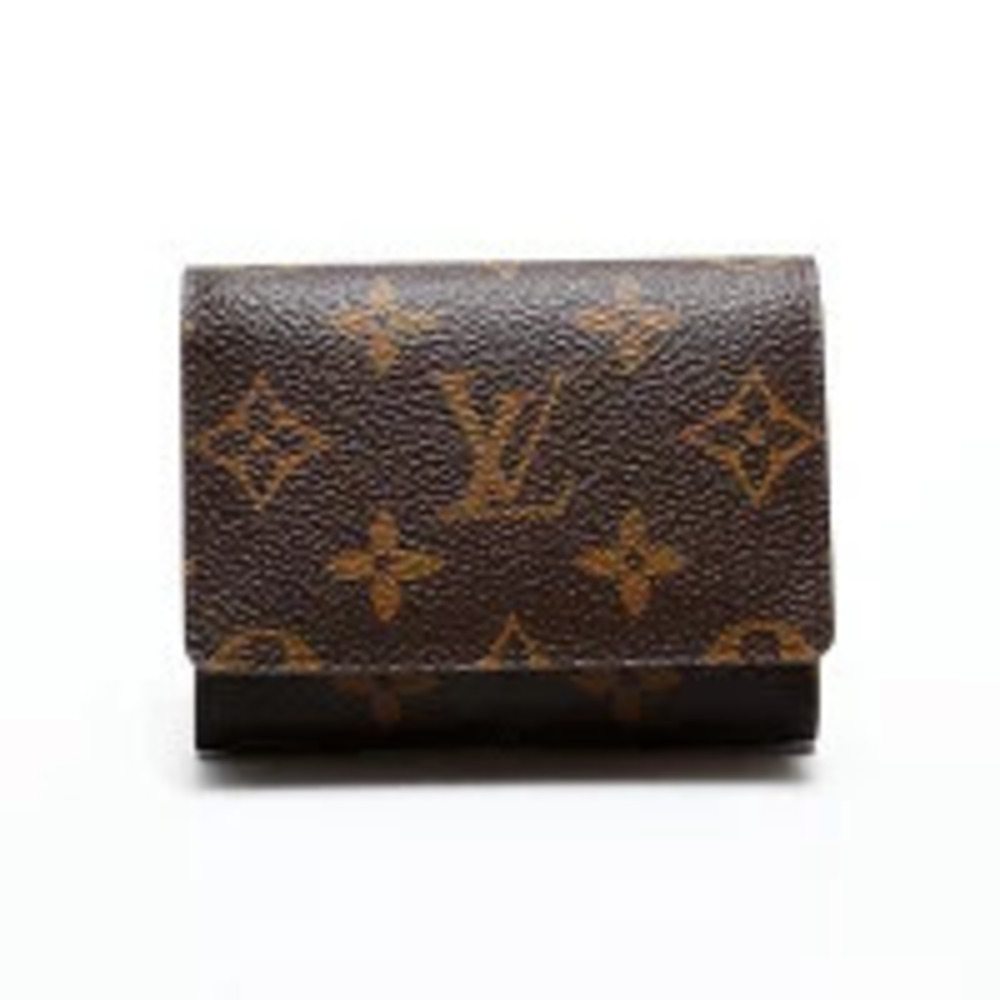 Louis Vuitton Monogram Card Case Wallet Brown